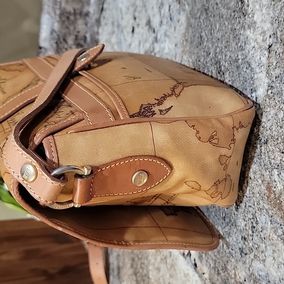 🌵Alviero Martini  EUC Classe Geo Print Crossbody/Shoulder Map Bag - Picture 4 of 14